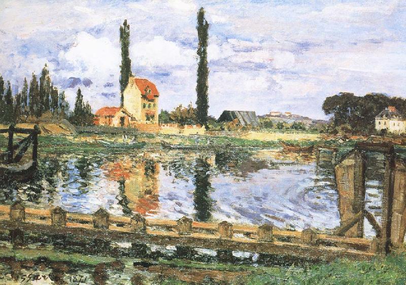 Camille Pissarro Seine oil painting image
